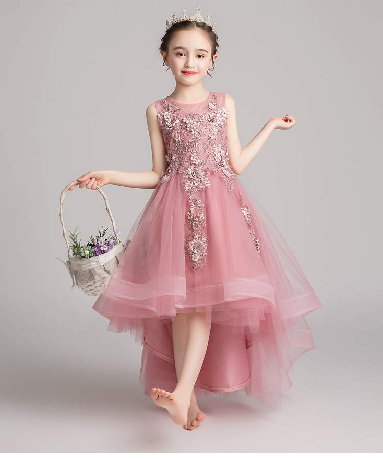Cô gái catwalk váy công chúa váy sinh nhật cô gái chủ nhà trẻ em trang phục piano hiệu suất cao quý mùa hè - Váy trẻ em áo trẻ em