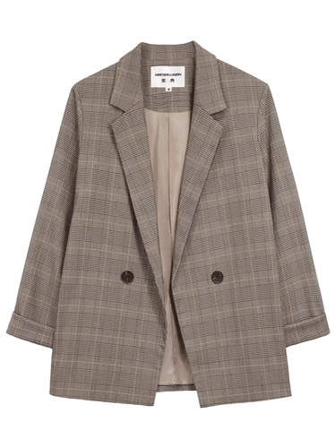 Осенний пиджак классического кроя, ретро куртка для отдыха, в корейском стиле, оверсайз