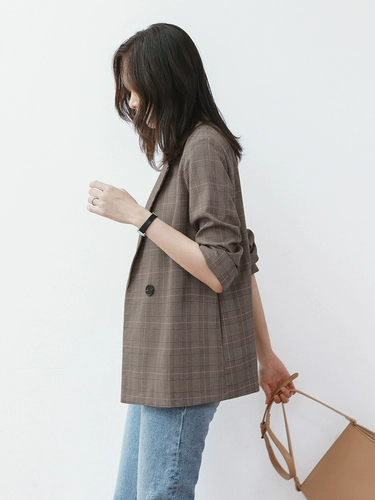 Осенний пиджак классического кроя, ретро куртка для отдыха, в корейском стиле, оверсайз