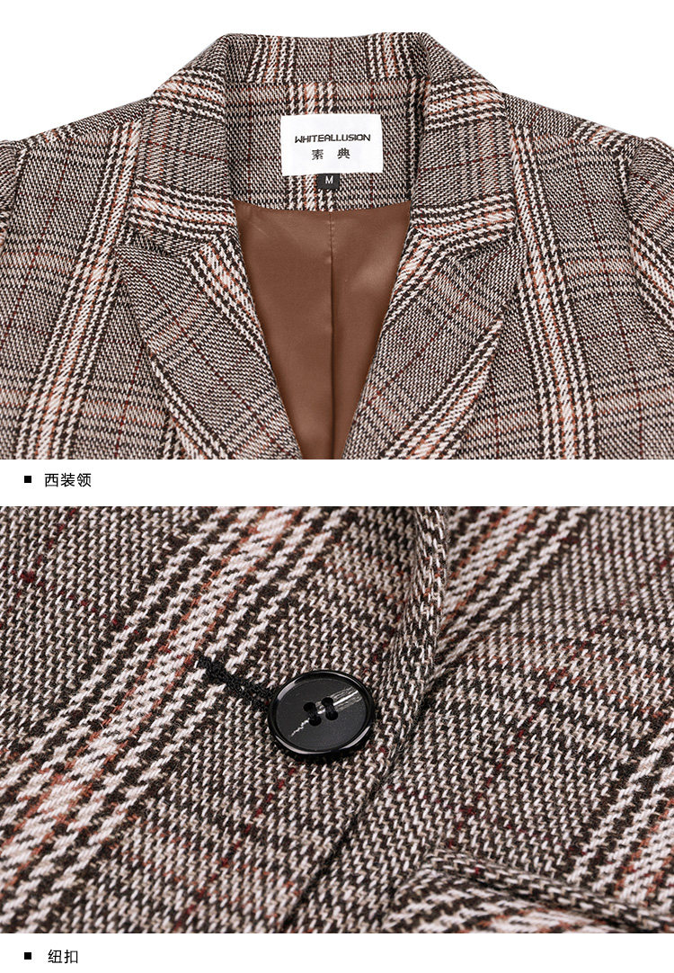 Veste pour femme WHITEALLUSION  SOUDAN en Laine - Ref 3217904 Image 32