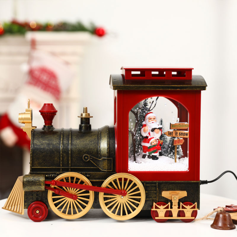 Christmas gift Music box Eight soundboxes floating snow building blocks Toys children kids send girlfriends boyfriend boys girls