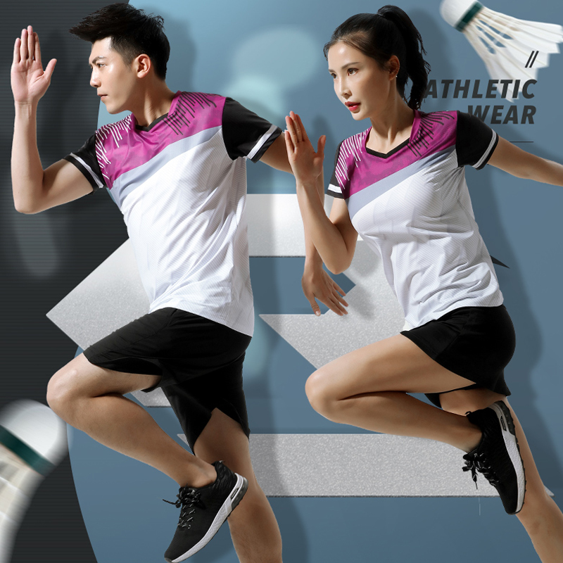 2020 Summer New Badminton Sportswear Suit White Volleyball Skirt Pants Red Table Tennis Speed Dry Team Clothing