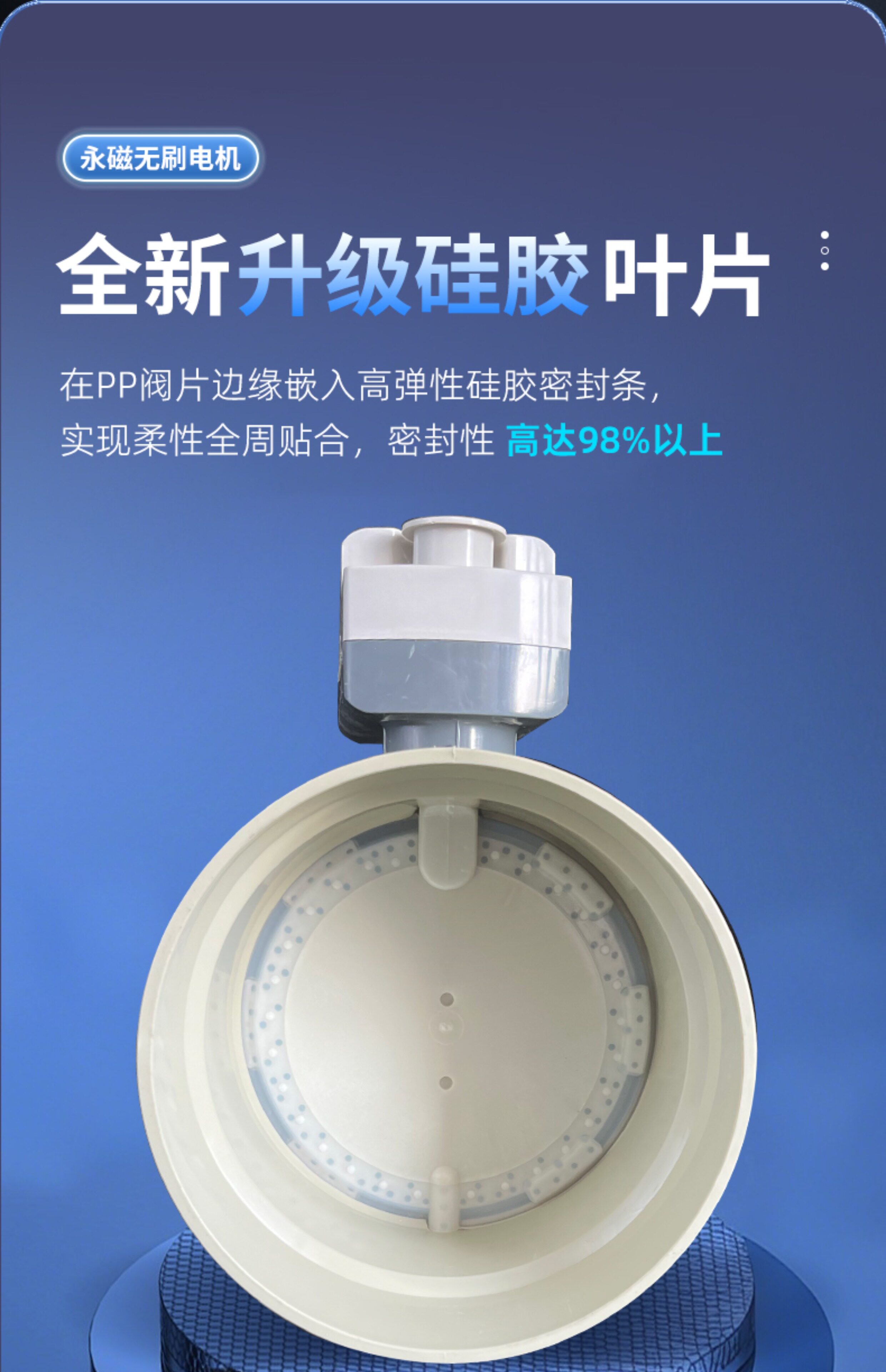 Plastic Motorized Air Damper Valve - Round and good sealing effect 34 Plastic Motorized Air Damper Valve - Round and good sealing effect 16