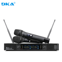 DKA professional U-segment microphone outdoor stage KTV dedicated karaoke one drag two wireless microphone home singing