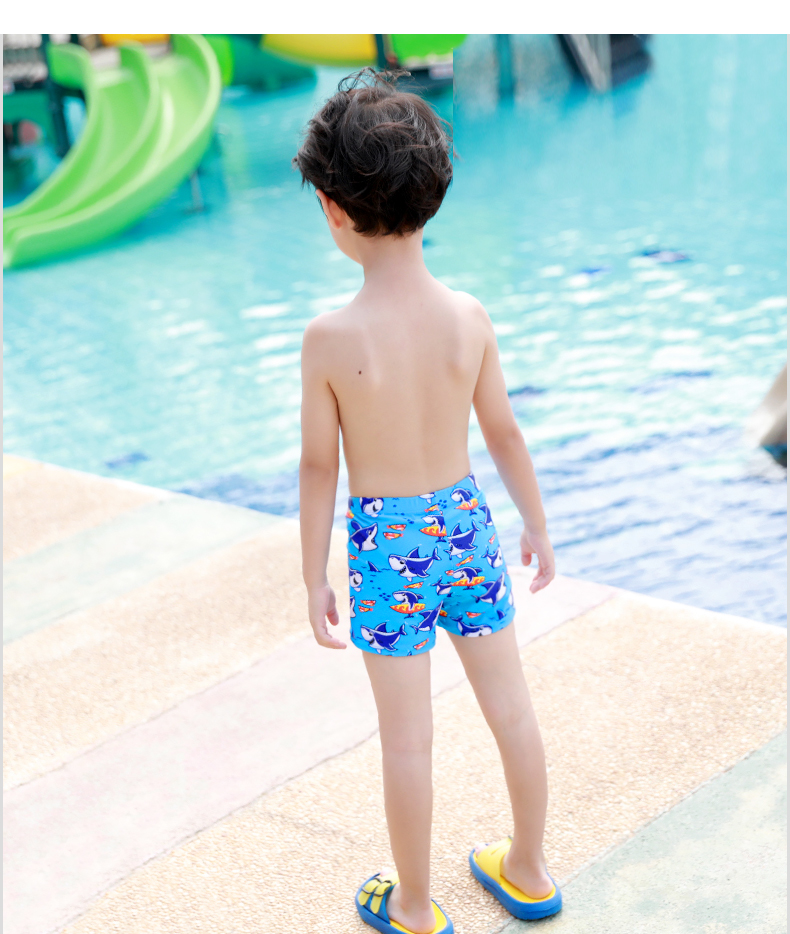 Bạn bơi quần áo trẻ em bé trai bơi thân chia nhỏ trẻ em cá mập lớn phim hoạt hình bé bơi đồ bơi bé trai - Bộ đồ bơi của Kid bikini cho bé gái