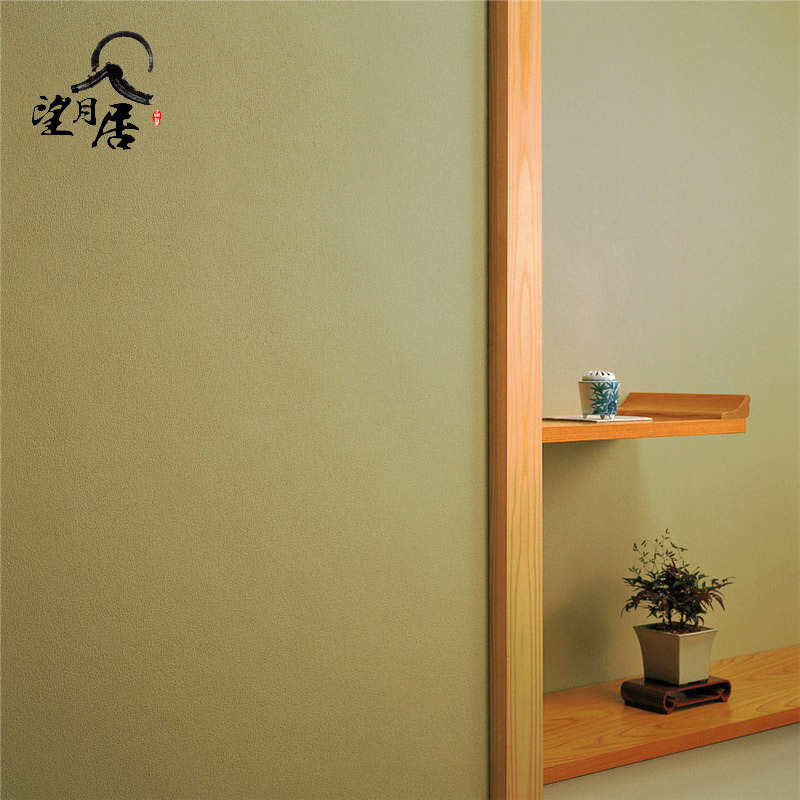 Japan imports kieselguhr wallpaper bean sand green and chamber tatami 15267 Living room tatami wallpaper by rice