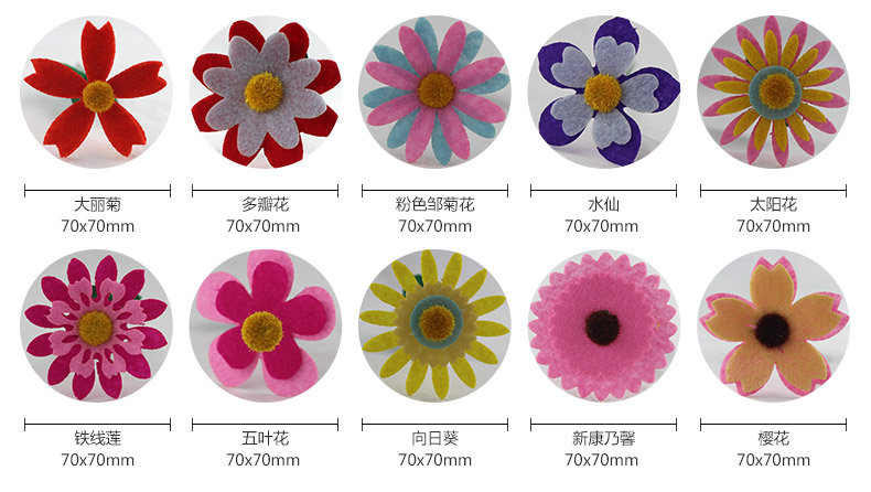 Handmade sáng tạo dán trẻ em vải giả chậu trồng cây công cụ DIY không dệt vải gói vật liệu cắt thế giới đồ chơi