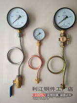 Pressure gauge buffer tube DN15 20*1 5 iron gauge bend 304 stainless steel copper condensation coil pressure gauge fill heart