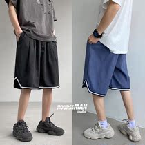 Shorts men wear loose sports outside the summer Port trend casual five-point pants tide men with basketball training pants