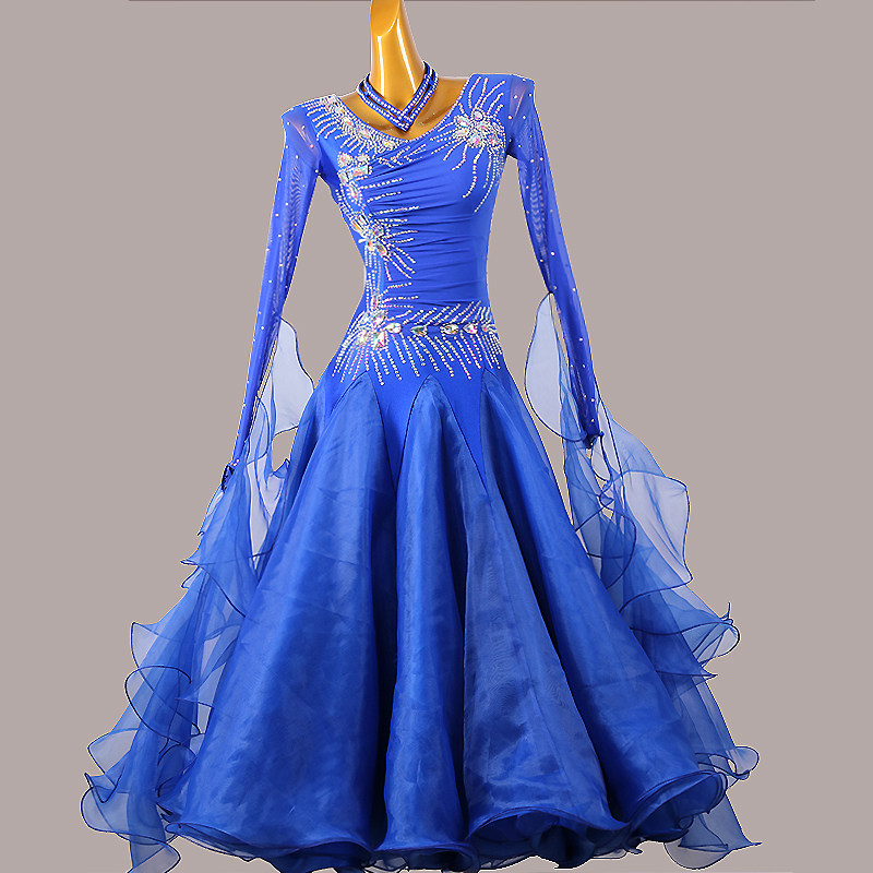 Morden Dance Dress New National Standard Dance Upscale Competition With Dress Performance Dress Ballroom Ballroom Dancer Waltz Dress-Taobao