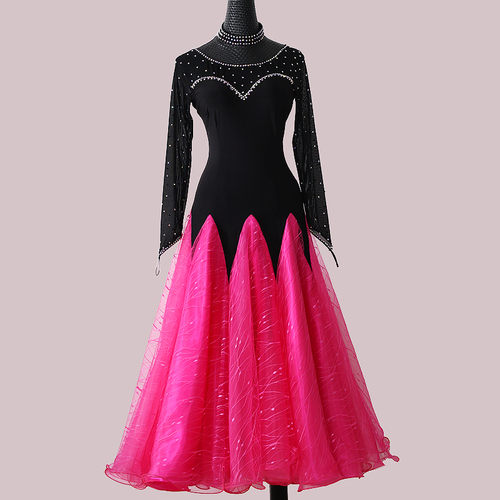 Custom size competition ballroom dance dresses for women girls Modern dance dress ballroom dance big swing dress