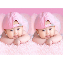Cute baby portrait poster Wall stickers Baby pictures Early education wedding room hanging images Children painting photos pregnant women prenatal education