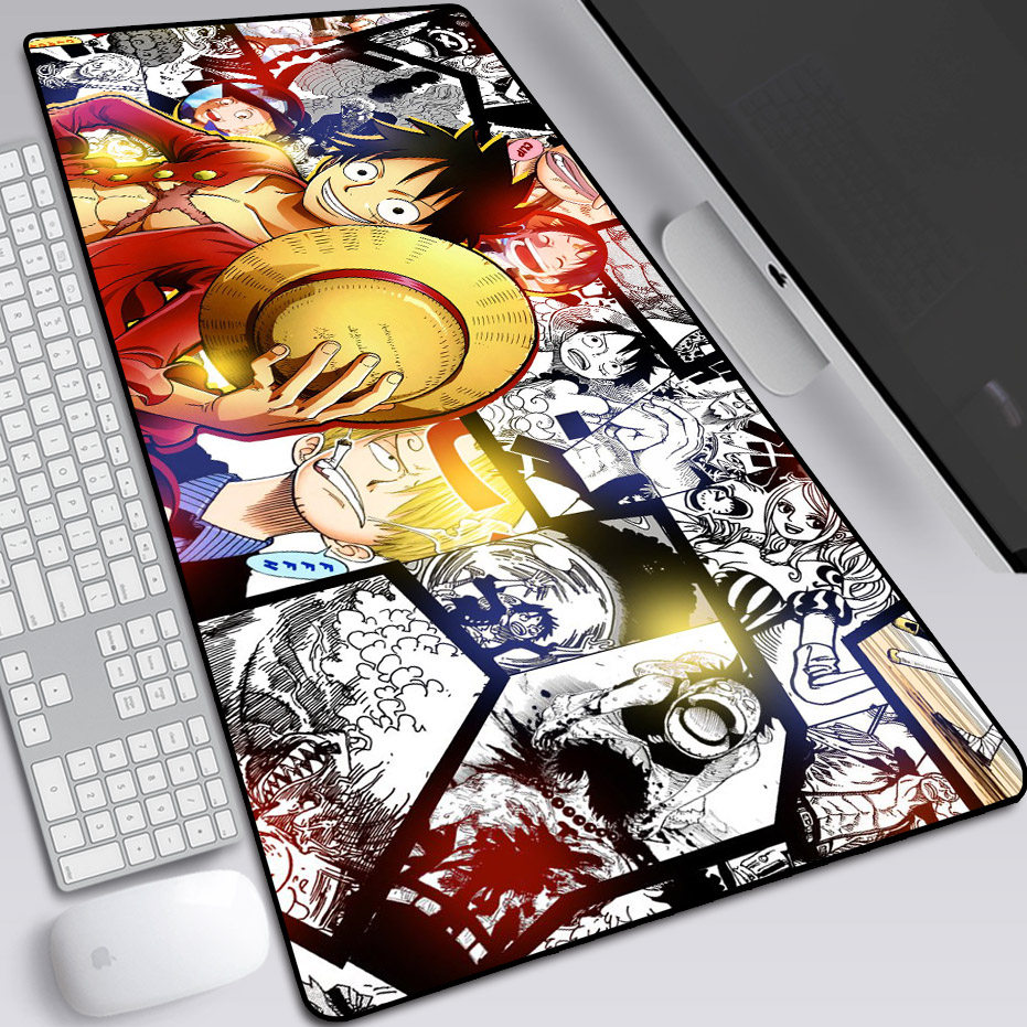 ONEPIECE ONE PIECE King Sauron Luffy ONE PIECE MOUSE pad Waterproof lock side desk pad Oversized keyboard pad