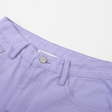 Tide, сиреневые джинсовые штаны для отдыха, оверсайз, свободный прямой крой