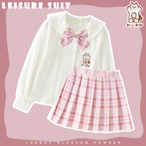 majealure girl jk uniform genuine suit childrens spring autumn college wind school uniforms summer sailor full set