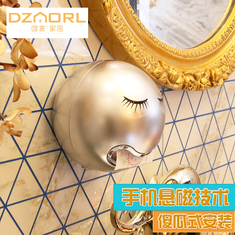 Creative Makeup Room Paper Towels Box-Free Bathroom Toilet Silo Extraction Style Toilet Paper Drum Sanitary Paper Shelf Sanitary Paper Shelf Sanitary Paper Box Home