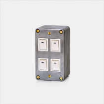 Curving design VINTAGE INDUSTRIAL retro style quick Open-fitting household four-position switch panel