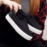 Летние дышащие универсальные черные тонкие тканевые эспадрильи на платформе, 2021 года, легко надевать