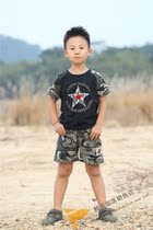Elite tribal childrens T-shirt pants suit single sale small military fans cotton soft skin cute childrens clothing handsome