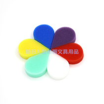 Drop-shaped Childrens sponge seal roller 6-piece finger painting palm printing sponge saves pigment and easy cleaning