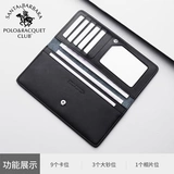 Футболка polo, бумажник, длинный повседневный кожаный кошелек, из натуральной кожи, простой и элегантный дизайн