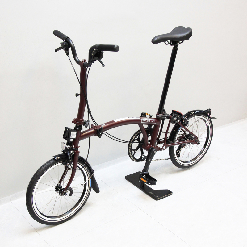 Ranran British Small Folding Bike C Line Plum Red m Handlebar/S Handlebar 4-Speed Unisex Bicycle