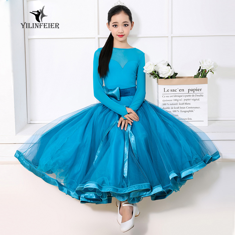 Elim Feier children's modern dance dress S7007 Children's national standard dance clothing Tutu dress art examination dress