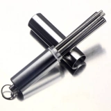 Палочки для еды из нержавеющей стали, ложка, комплект, портативная складная посуда для школьников и студентов для путешествий, нержавеющая сталь AISI 304, Германия