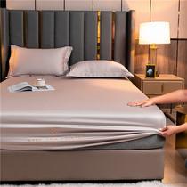 Single Plain 140 cotton bed hats pillowcase three-piece cotton tribute satin 1 8m all-inclusive mattress cover dust mite