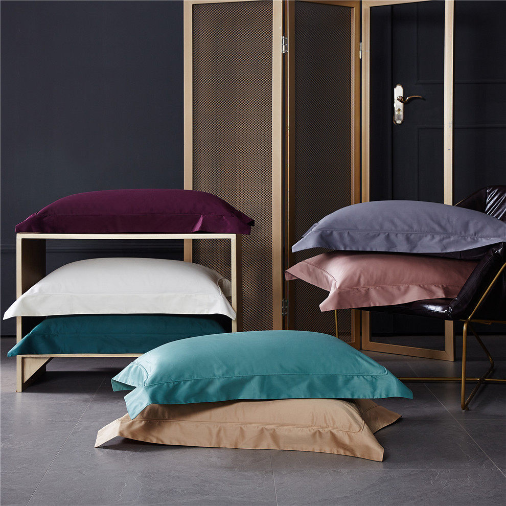 A pair of pure cotton - coloured five - star hotels with pillow - sleeve pillow - skin of 140 Egyptian long - dune cotton pillow - sleeve