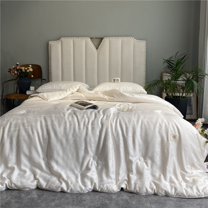 High-end 60S jacquard soybean fiber quilt thin quilt core air conditioning quilt spring and Autumn quilt single double warm thickened winter quilt