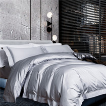 140 Egyptian long-staple cotton four-piece cotton plain wedding 100 horse cotton five-star hotel bedding