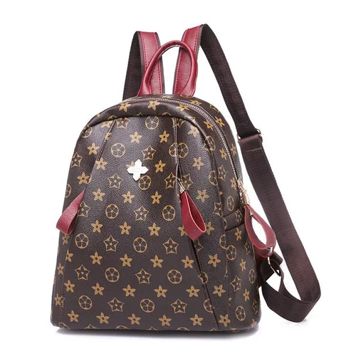 Рюкзак, модная универсальная сумка через плечо, полиуретановая сумка для путешествий для отдыха, ранец, коллекция 2021, в корейском стиле