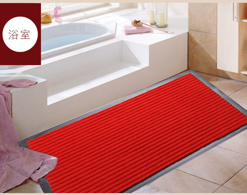 Đôi sọc thảm cửa Welcome Welcome Mat tiền sảnh không trượt SWrXPmzV bụi thảm thảm - Thảm sàn thảm xốp vân gỗ