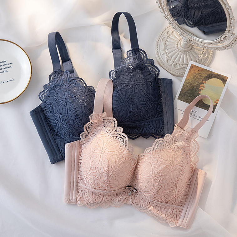 No steel ring flat breasts small bra special Polymers 6CM thickened Bra Adjusted Type Collection of Breast Underwear Women