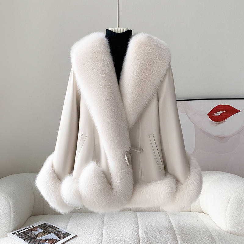 Fox Fur Coat for Women, Short Style, 2026 Winter New Model, Fur Integrated with Sheepskin, Goose down Jacket, Young Style Fox Fur Coat for Women, Short Style, 2026 Winter New Model, Fur Integrated with Sheepskin, Goose down Jacket, Young Style