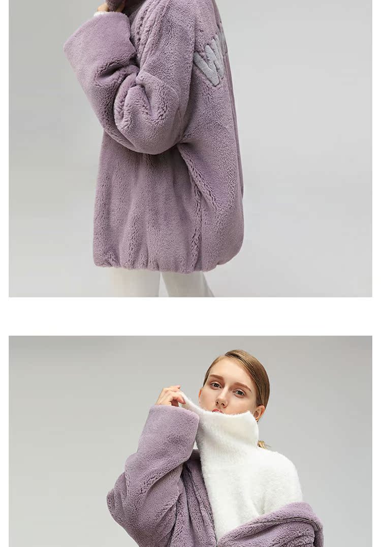 Bán trước COCOBELLA mô hình nhập cảnh Morandi màu lông sang trọng thêu nữ áo trùm đầu ấm áp CT814 - Accentuated eo áo áo khoác dạ nữ dài