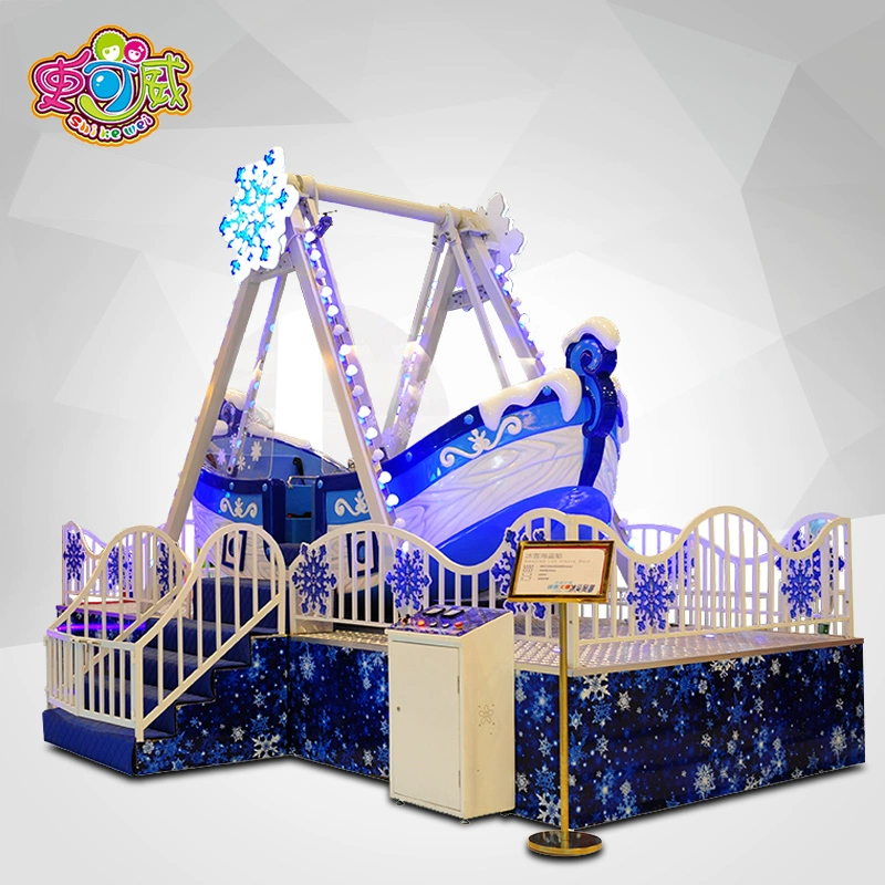 Xiên 12 chỗ ngồi tàu cướp biển thế giới băng trong nhà thiết bị giải trí điện lớn ngoài trời Cơ sở giải trí mini - Thiết bị sân khấu