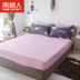 Nam Cực bông denim net đơn giản bông đỏ lắp tấm công chúa phong cách ba mảnh giường 1.8m - Bộ đồ giường bốn mảnh chăn ga cao cấp Bộ đồ giường bốn mảnh
