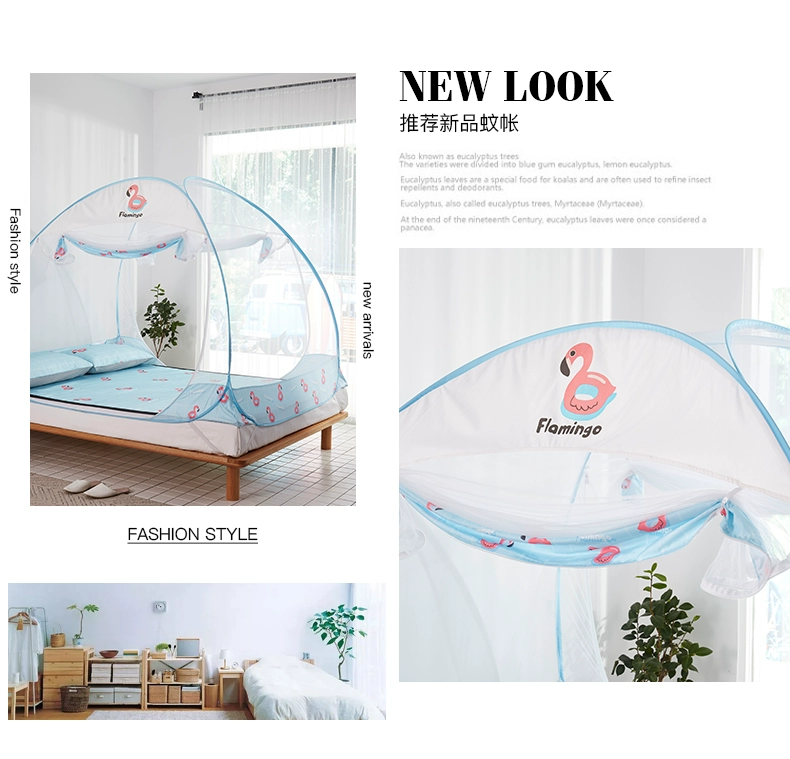 lưới Nam Cực yurt cài đặt miễn phí giường 1.8m chúa 1,2 1,5 m tài khoản ký túc xá sinh viên hạt gia tăng gấp đôi - Lưới chống muỗi