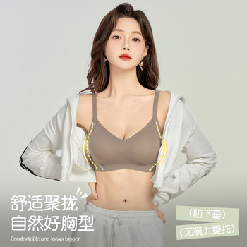 Seamless Bra for Women with Large Busts, Minimizing Side Breasts, Anti-Sagging, Gathering, Anti-Expansion, Wireless, Beautiful Back, Sleep Bra