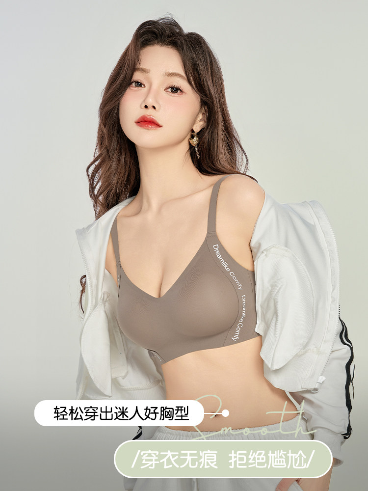 Seamless Bra for Women with Large Busts, Minimizing Side Breasts, Anti-Sagging, Gathering, Anti-Expansion, Wireless, Beautiful Back, Sleep Bra