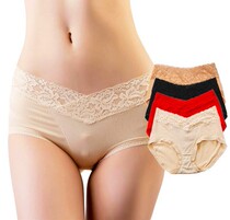 Sexy panties Modal fabric mid-waist womens incognito underpants Beauty triangle boxer pants inner inner