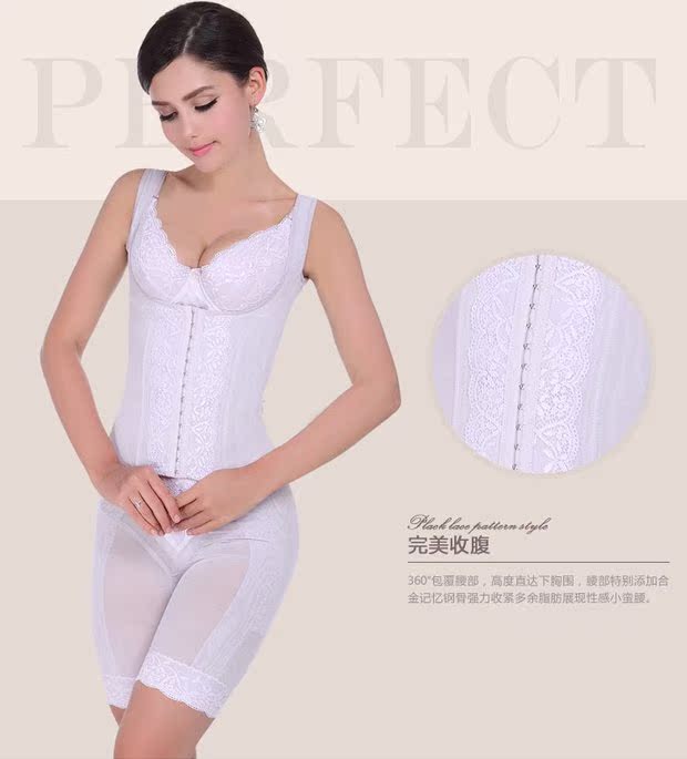 Antinian Paris mùa xuân corset ba mảnh đồ lót bụng định hình eo trở lại clip quần hông tốt - Corset hai mảnh áo bra 2 dây