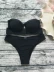 Sexy đen quấn ngực ống tam giác chia áo tắm bikini nữ thần châu Âu và Mỹ bikini đồ tắm biển nữ cao cấp Bikinis