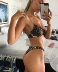 Mới lộ gợi cảm kỳ nghỉ bên bờ biển áo tắm bằng thép tấm bikini da báo BIKINI