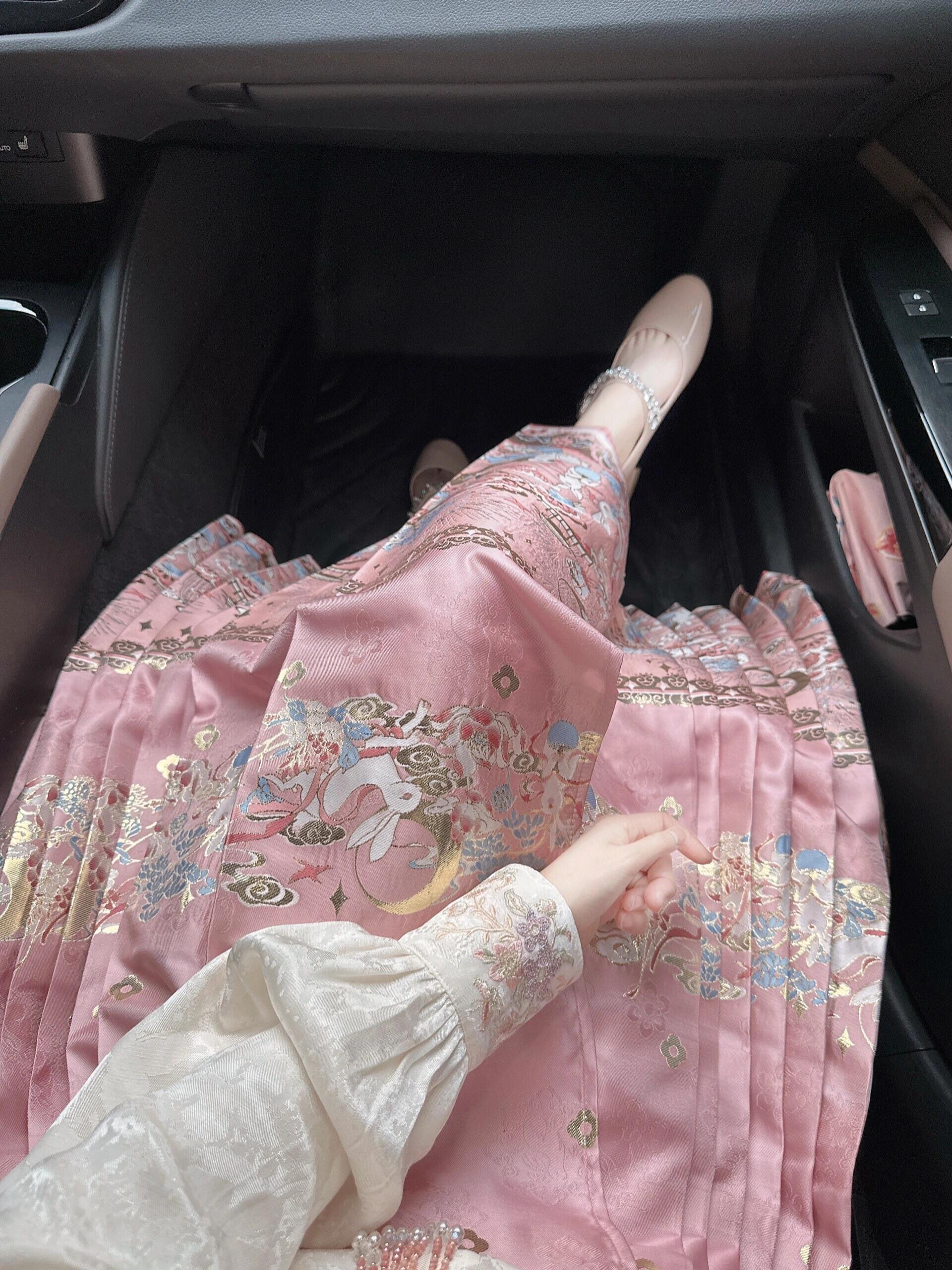 汉服上装 马面裙上衣春秋提花衬衫女长袖盘扣国风女装上班穿的改良汉服套装