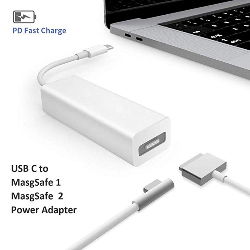 MagSafe2 1 turn Type-C Mac notebook magnetic suction head turn USB-C converter charging line old transfer new
