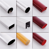  Stainless steel stair handrail Balcony guardrail glass wear brushed household modern simple railing PVC handrail pipe