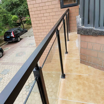  304 stainless steel stair handrail railing Indoor and outdoor glass guardrail Modern simple column balcony fence